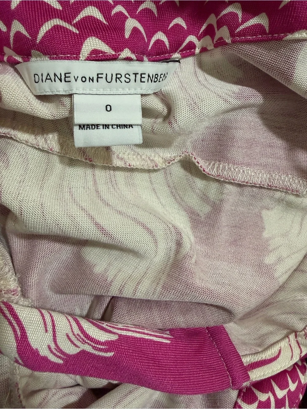 Diane Von Furstenberg Pink and White Sleeveless Wrap Maxi Dress - Picture 10 of 11